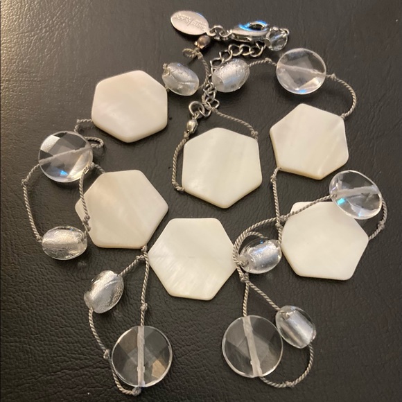 WHBM MOP & Glass Beaded Necklace - Picture 6 of 7